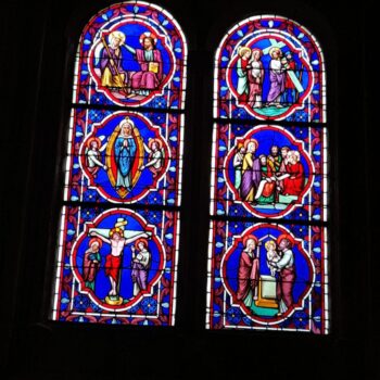 Vitraux abbatiale saint-satur